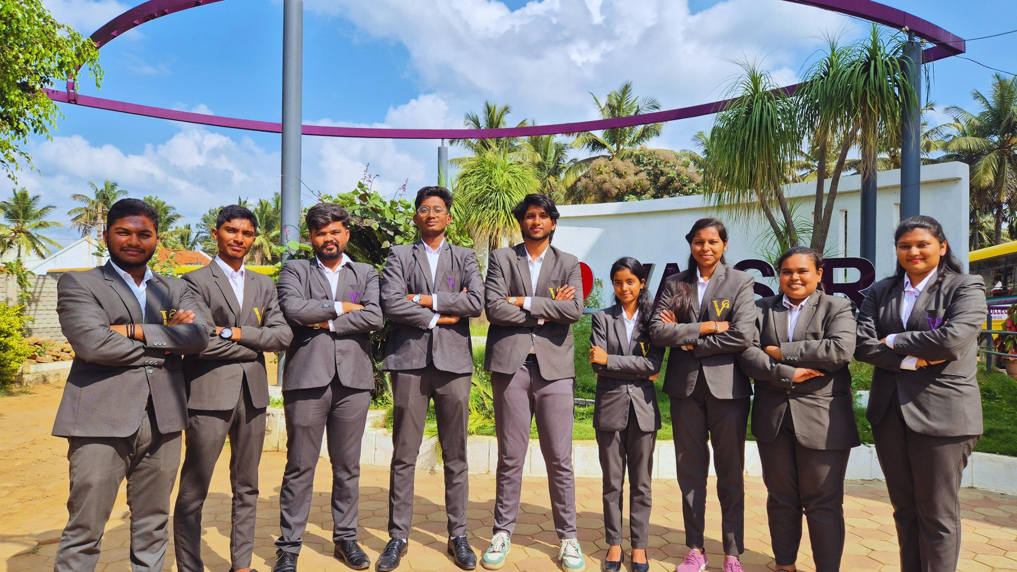 Students in a collaborative business meeting